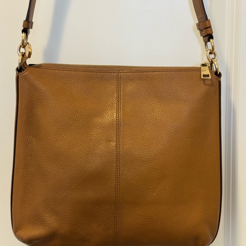 Coach Brown Leather Crossbody Bag with Gold Hardware - Picture 2 of 5
